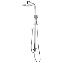 Finn Round Thin Twin Rail Shower